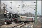 LDC 03 2204-0 mit einem Sonderzug zum Dresdner Dampfloktreffen (2. Dresdner Dampfloktreffen, Dresden Hbf 27.03.2010)