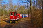 BPE 199 105-8 mit Sonderzug bei der Einfahrt Bahnhof Badesee, Wuhlheide 13.02.2016