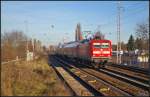 DB Regio 112 184 am 16.12.2013 als RE3 Rangsdorf in Berlin-Karow