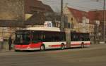 MAN Gelenkbus der VAG Nrnberg am 18.02.2014 vor dem dortigen Hauptbahnhof.