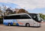 Setra 415 HD von Scenic/Blaguss aus der SK,Krems,7.August 2014.