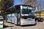 Setra 411 HD von Weiss Reisen aus �sterreich am 28.9.2014 in Krems.