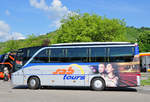 Setra 411 HD von SAB Tours aus �sterreich in Krems gesehen.