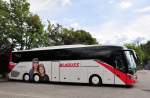 Setra 516 HD von Blaguss Reisen aus der SK im Juni 2015 in Krems gesehen.