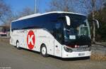 Klumpp Omnibusverkehr aus Baiersbronn | FDS-OK 28 | Setra 515 HD | 28.02.2021 in Metzingen