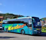 Volvo 9700 von Rieder Reisen/�sterreich im Herbst 2013 in Krems unterwegs.