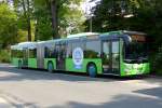 Lions City der Rhoen Energie, frher WAG Fulda, steht am Bahnhof in 36088 Hnfeld, August 2014