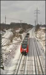 DB Regio 442 123 am 12.03.2013 auf Dienstfahrt H�he Dahlewitz