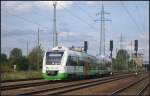 Wieder nach Hause gehts f�r VT 201 / 615 201 der Erfurter Bahn. Sie war Gast beim 8. Berliner Eisenbahnfest in Sch�neweide (gesehen 11.09.2011 Berlin Sch�nefeld Flughafen)