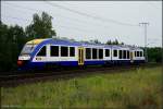 BRB VT 231 Bpd (9580 0 648 231-8 D-BRB/9580 0 648 731-8 D-BRB) zur �berf�hrung nach Basdorf um ab dem 20.6.2009 als Verst�rker auf der Linie NE27 (zwischen Berlin Karow und Berlin Gesundbrunnen) im Einsatz zu sein (Berlin Wuhlheide, 18.07.2009)