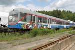 VT21 der Prignitzer Eisenbahngesellschaft(PEG)im Bahnwerk Neustrelitz   (Netinera Werke GmbH)Aufgenommen am 17.06.2011