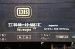 Heizwagen 51 80 99-43 506-8 in t�rkis ausgemustert am 30.03.1982 des BW M�nchen steht in M�nchen BW am 27.06.1982.