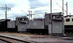 DB Klima Schneepfl�ge38 80 6 74 3 068-7 im BW M�nchen Hbf am 27.06.1982. Das Foto entstand im Rahmen einer F�hrung durch den 2.BW Chef, der gleichzeitig auch der Vorstand des BEM N�rdlingen war.