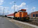 Rangierdienst im Abstellbahnhof Berlin Grunewald hatte,am 12.Juni 2011,352 105.