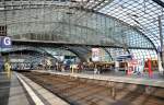 Hauptbahnhof Berlin, die obere Ebene am 28.09.2013.