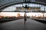 Hauptbahnhof Berlin, die obere Ebene am 28.09.2013.