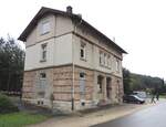Bahnhof Rechtenstein, Straßenseite, am 14.09.2013.