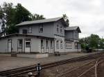 Bahnhofsgebäude Hasselfelde/Harz am 20.06.2014.