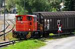 Wieland Werkslok W 511 mit Wagen aus dem Werk in V�hringen am 09.07.2009.