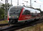 642 052 als RE8 von Rostock Hbf nach Tessin beim Rangieren im Rostocker Hbf.12.07.2014