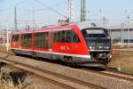 642 078-9 als RE8(RE 13123)von Wismar nach Tessin bei der Ausfahrt im Rostocker Hbf.10.10.2015