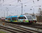 642 033 als RB11(Tessin-Wismar)bei der Einfahrt im Rostocker Hbf.10.04.2026