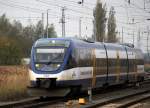 OLA-VT 0008 als OLA92601 von Btzow nach Neubrandenburg bei der Einfahrt im Bahnhof Gstrow.01.11.2013