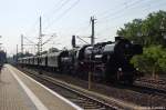 52 8177-5 mit einem Sonderzug nach Blankenburg in Wusterwitz.