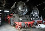 41 1225-6 und 44 1338 im Sächsischen Eisenbahnmuseum Chemnitz am 19.04.2017.