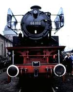 66 002 im Ausbesserungswerk Hannover-Leinhausen zum 100jährigen Jubiläum am 31.03.1978.