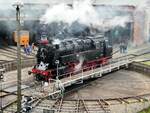 95 1027-2 auf der Drehscheibevon Dresden Altstadt beim 8.