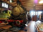 97 504 ehemalige Zahnradbahn Lok der Strecke Honau - Lichtenstein (württ.Hz) im Technik Museum Berlin am 06.10.2016.