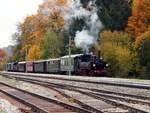 99 633 das Öchsle zum Saisonabschluß in Warthausen am 24.10.2021.