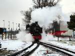 99 788 bei einer Nikolausfahrt des Öchsle in Ochsenhausen am 28.11.2015.
