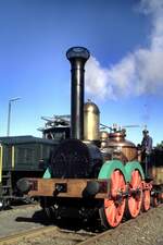 Lok Saxonia beim Jubiläum 100 Jahre DB-Museum Nürnberg am 16.10.1999.