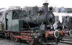 B-Dampflok  Ries  in Nördlingen im Oktober 1990.
