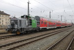 650 114-8 mit Warnem�nde-Express am 26.03.2016 im Rostocker Hbf.