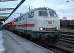 218 341-6 mit IC 2261(Rostock-Hamburg)am 01.02.2026 im Rostocker Hbf.