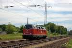 Lok 20 (228 501-3) ex VEB Chemische Werke Buna  204  WFL - Wedler & Franz Lokomotivdienstleistungen GbR als Lz in Satzkorn, in Richtung Priort unterwegs.