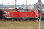 212 054-1 der EGP (Eisenbahngesellschaft Potsdam) in Ulm am 06.09.2007.