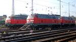 218 468-7 und 2 x 218 in Ulm am 23.09.2006.