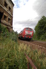 218 156-8 in Ulm bei der Bundesfestung Schwedenturm am 04.08.2008.