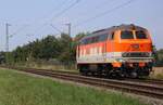 Kübler Heavy Rail 218 117 durchfahrt solo Karst-Broicherseite am 12 Augustus 2025 und wird vom offenbarer Weg fotografiert.