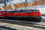 Die DB 218 431-5 (92 80 1218 431-5 D-DB) der DB Regio AG / DB Gebrauchtzug steht am 21 April 2026, mit dem RE 2 von L�beck Hbf nach Bad Kleinen, im Hauptbahnhof L�beck bereit.

Die V 164 wurde 1978 von der Friedrich Krupp AG in Essen unter der Fabriknummer 5397 gebaut und als 218 431-5 an die Deutsche Bundesbahn geliefert.