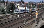 628 und eine stattliche Anzahl Formsignale in Neustadt/Weinstrasse im Juni 1994.