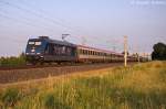 101 025-5  25 Jahre Starlight Express  mit dem EC 172  Vindobona  von Villach Hbf nach Hamburg-Altona in Vietznitz.