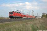 112 126-8 mit dem RE2  ODEG  (RE 37371) von Cottbus nach Wismar in Vietznitz.