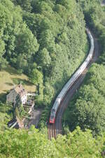 101 133-7 African airlines mit IC auf der Geislinger Steige am 25.05.2007.