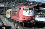 103 131-9 mit Messzug in Ulm am 14.09.2001.