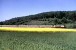 103 mit IC bei Amstetten am 06.06.1996.
